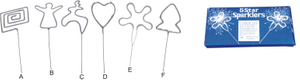VG269A/B/C/D/E/F Novelties Sparkler
