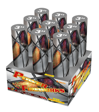 VG19019 Power Fireworks 3 Inch 9 Shots Cake