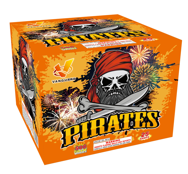 VGC30-25-5014 Pirates 25 Shots Cake