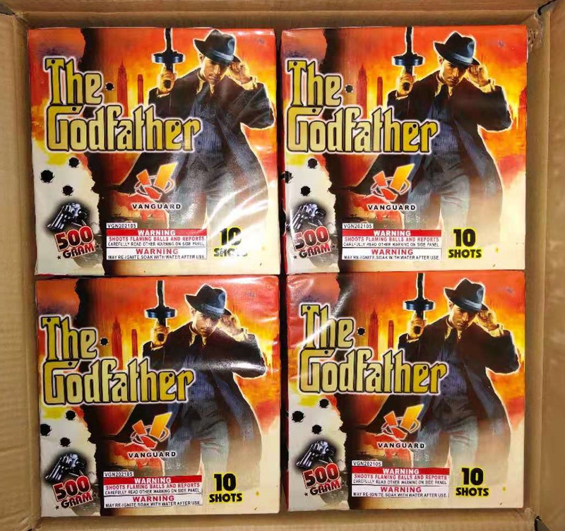 VGN202105 The Godfather 10 Shots Square Shape Cake