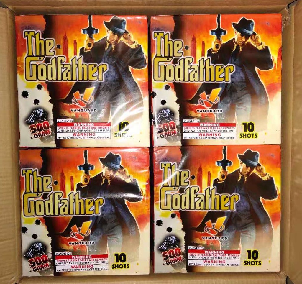 VGN202105 The Godfather 10 Shots Square Shape Cake