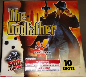VGN202105 The Godfather 10 Shots Square Shape Cake