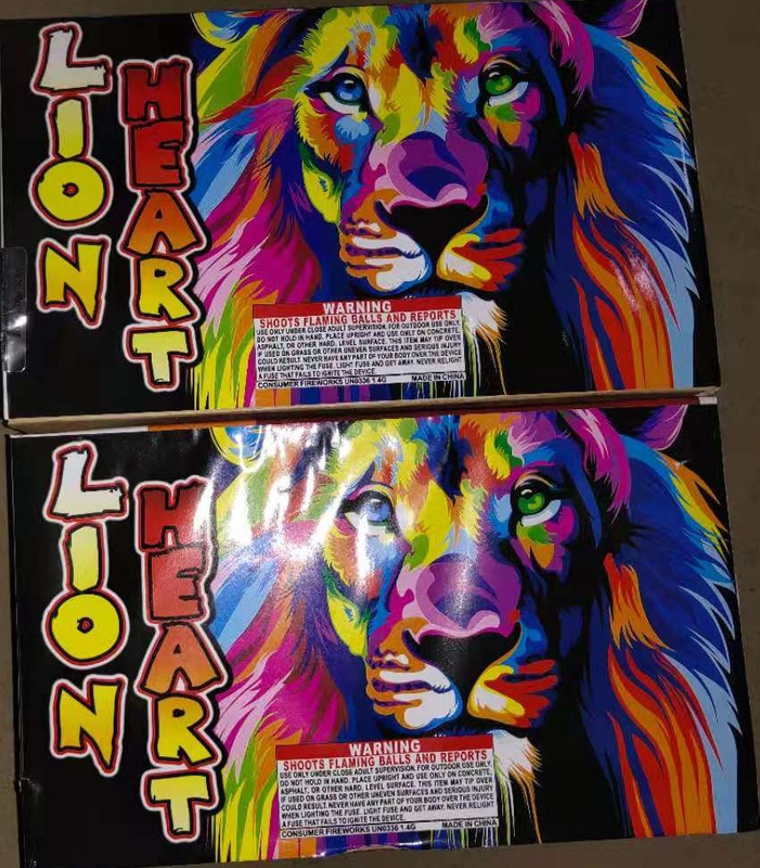 VGN202111 Lion Heart 35 Shots Rectangle Shape Cake