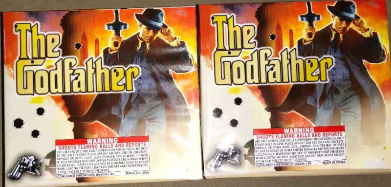 VGN202105 The Godfather 10 Shots Square Shape Cake
