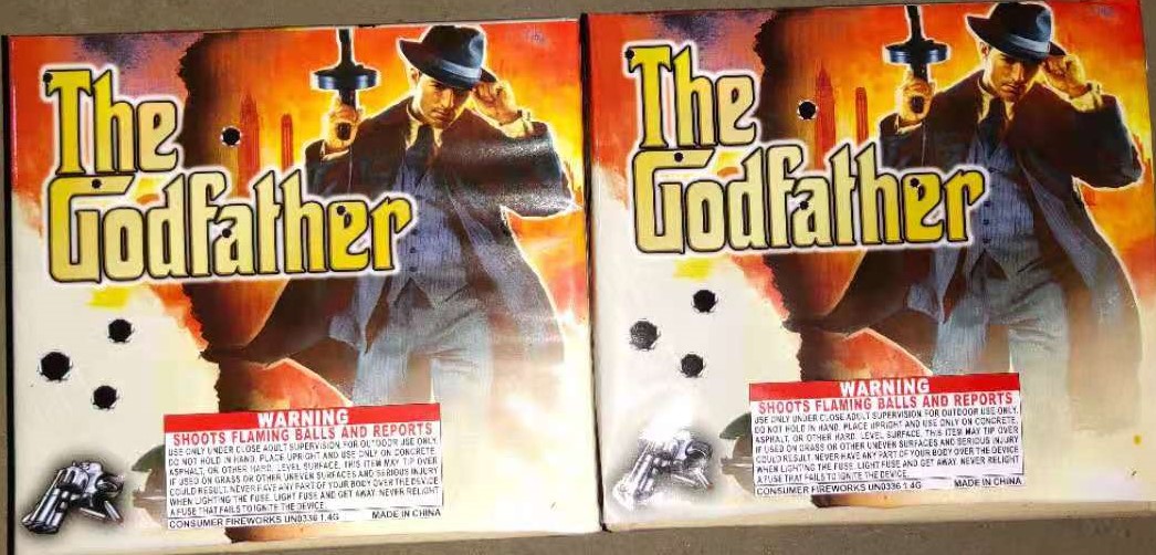 VGN202105 The Godfather 10 Shots Square Shape Cake