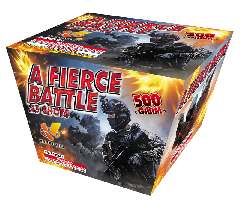 VG-F302501 A Fierce Battle 25 Shots Fan Shape Cake Cake
