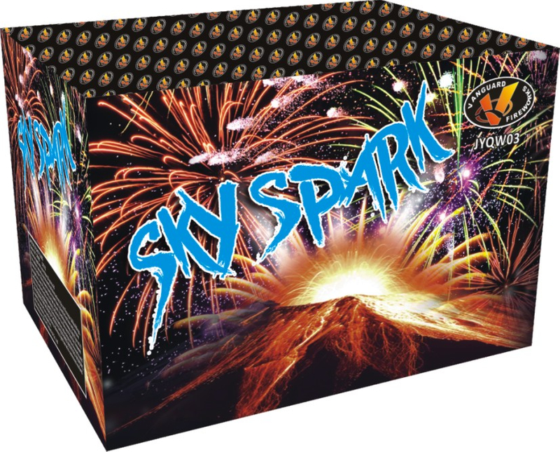 JYQW03 Sky Spark 35 Shots Mixed Shape Cake