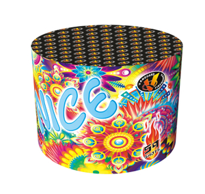 EFC-1401-059 Whirlwind Attack 59 Shots Round Cake 360 Degrees WhirlWind Cake
